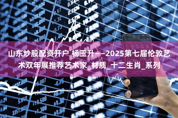 山东炒股配资开户 杨玉升——2025第七届伦敦艺术双年展推荐艺术家_材质_十二生肖_系列